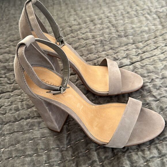 New! Schultz Enida Sandals Heels in Mouse Size 8 - Picture 3 of 9